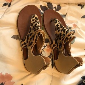 Sandals cheetah print